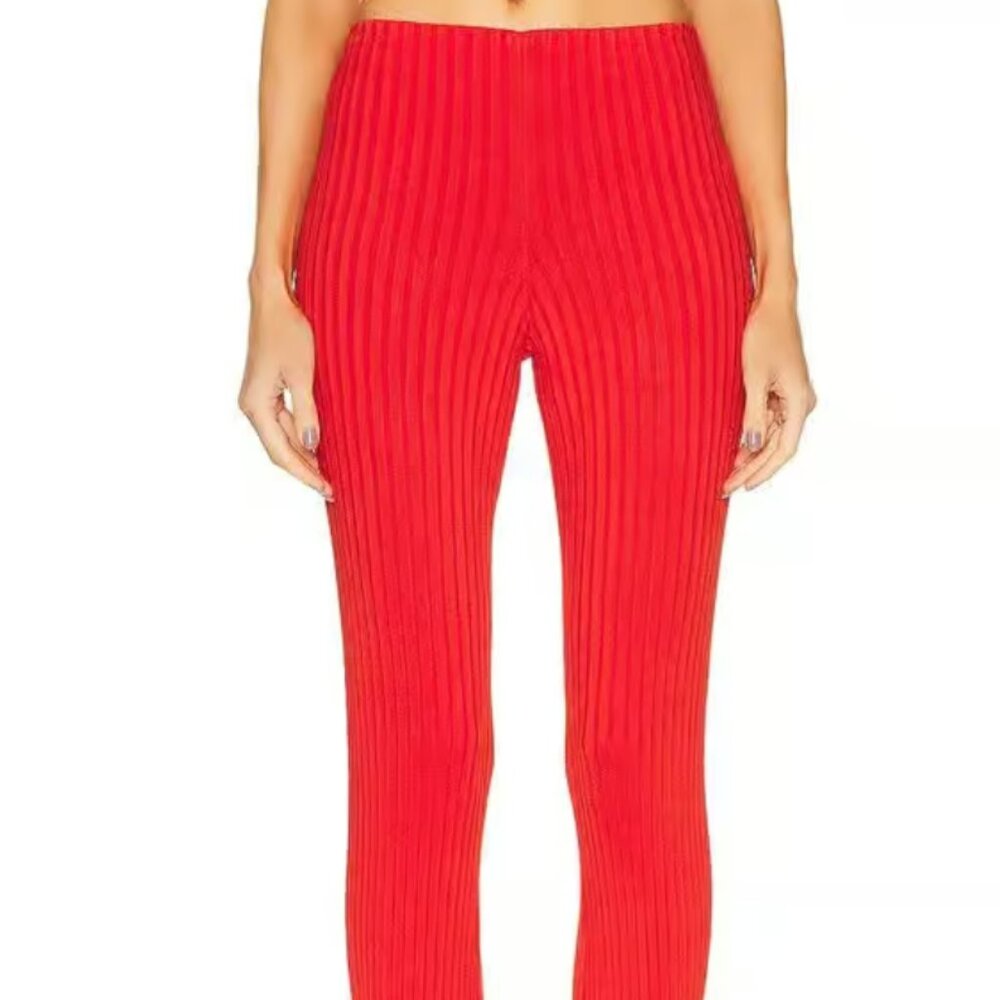 NWT Galvan Rhea Pant in Red/Coral